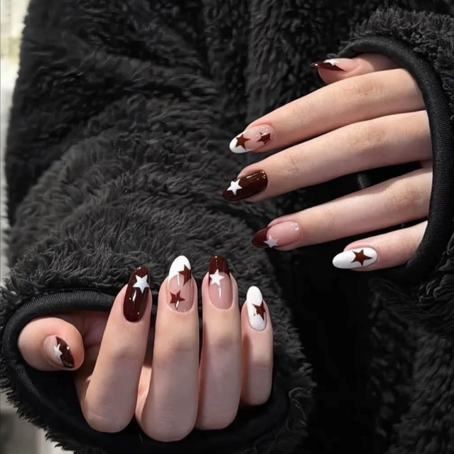 nail ngôi sao vẽ đầu móng s76