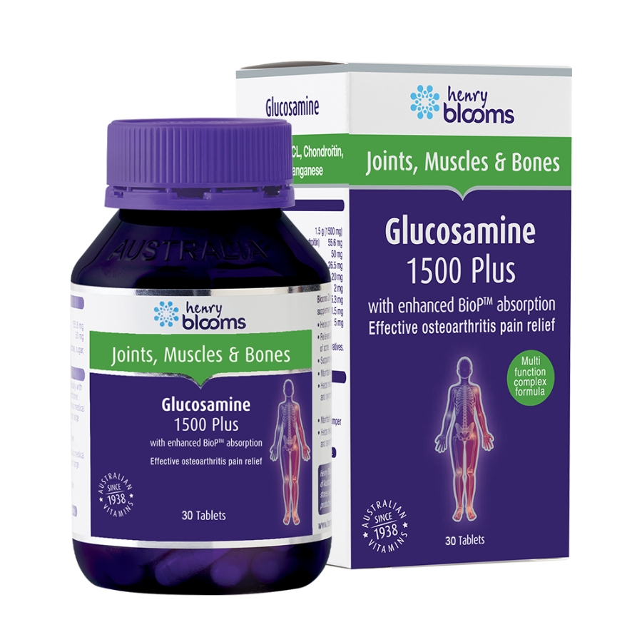 Viên uống Henry Blooms Glucosamine 1500 Plus 30V