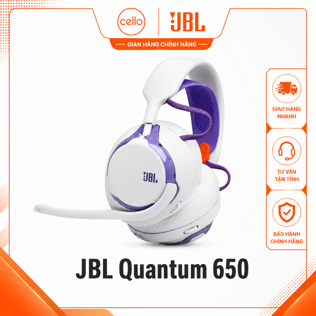 [Quantum 650 New 2026] Tai Nghe Gaming JBL Quantum 650 - Chính Hãng PGI, Bảo Hành 12 Tháng, Hàng Mới