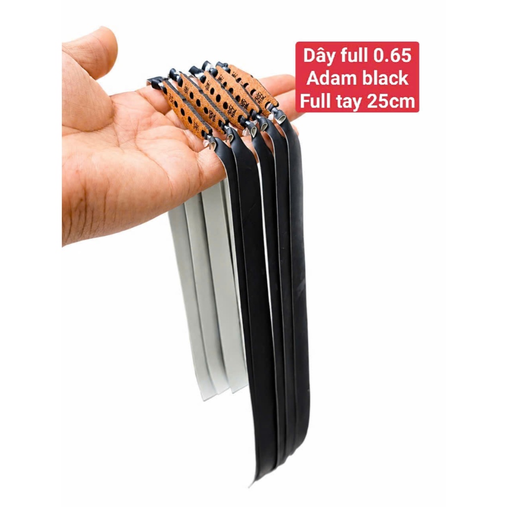 DÂY ADAM Full tay-com bo 5 dây 10 dây adam black full tay dài 25cm dây kháng lực cột da nâu chữ tàu