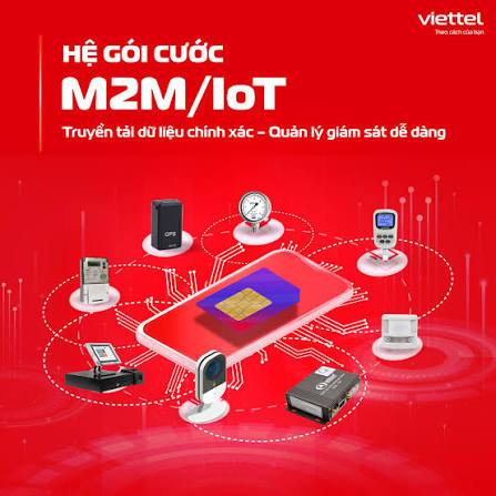 Sim M2M 4G Viettel Dùng Cho máy POS, Định vị, Loa thông minh, Camera giám sát, Màn hình ô tô, Công t