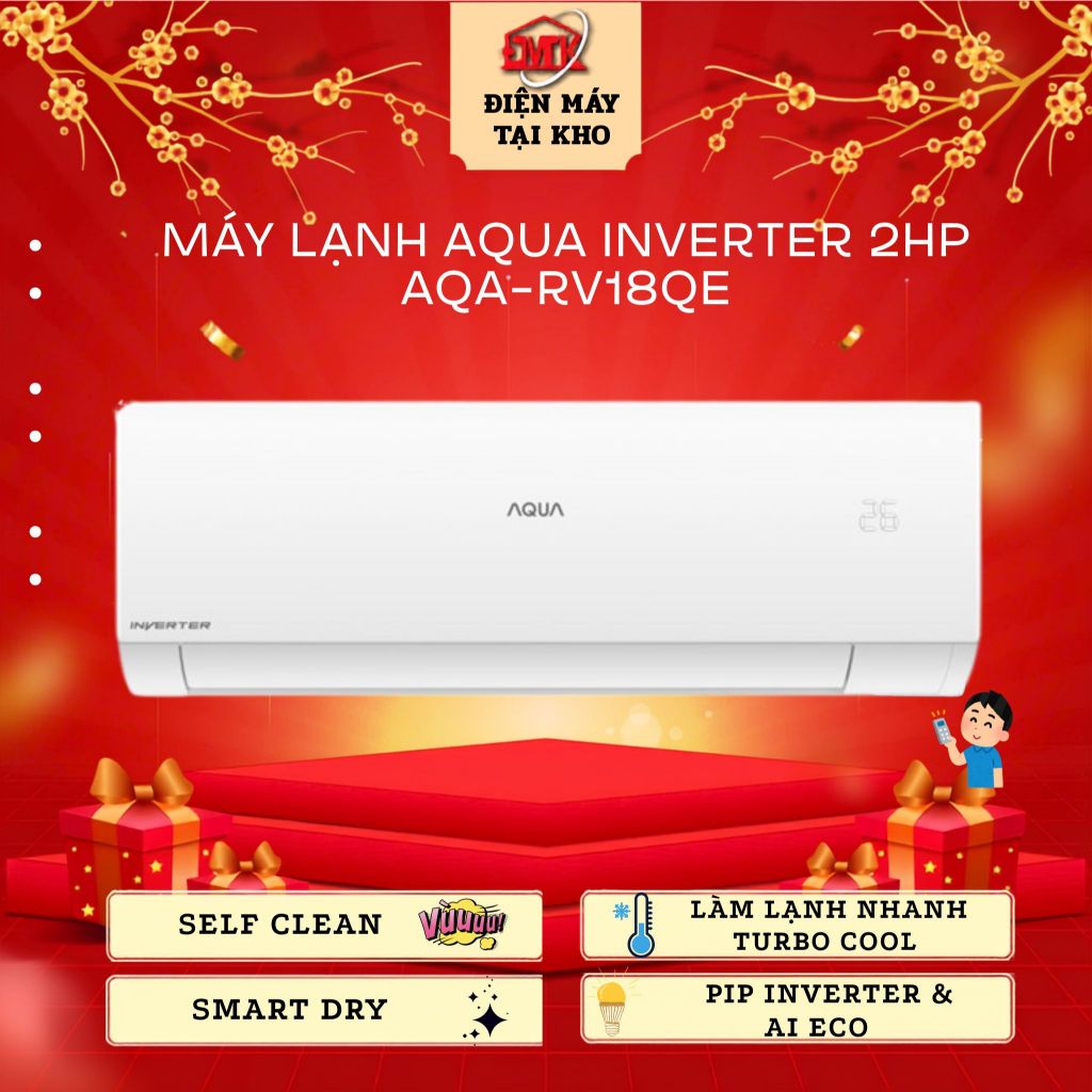 Máy lạnh AQUA Inverter 2HP AQA-RV18QE