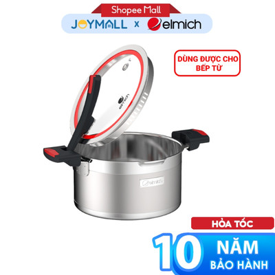 Nồi Inox Liền Khối Elmich Milano EL-8081 EL-8082 EL-8083, Hàng Chính Hãng, Sz16-20cm, 3 Lớp -JoyMall