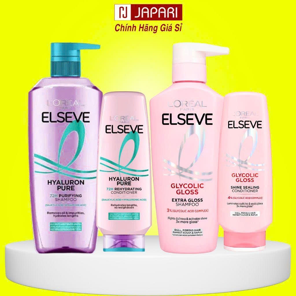Dầu Gội Loreal Elseve 265ml/400ml CHÍNH HÃNG - Gội Xả L'Oreal Suôn Mượt, Ngăn Ngừa Rụng Tóc Dành Cho