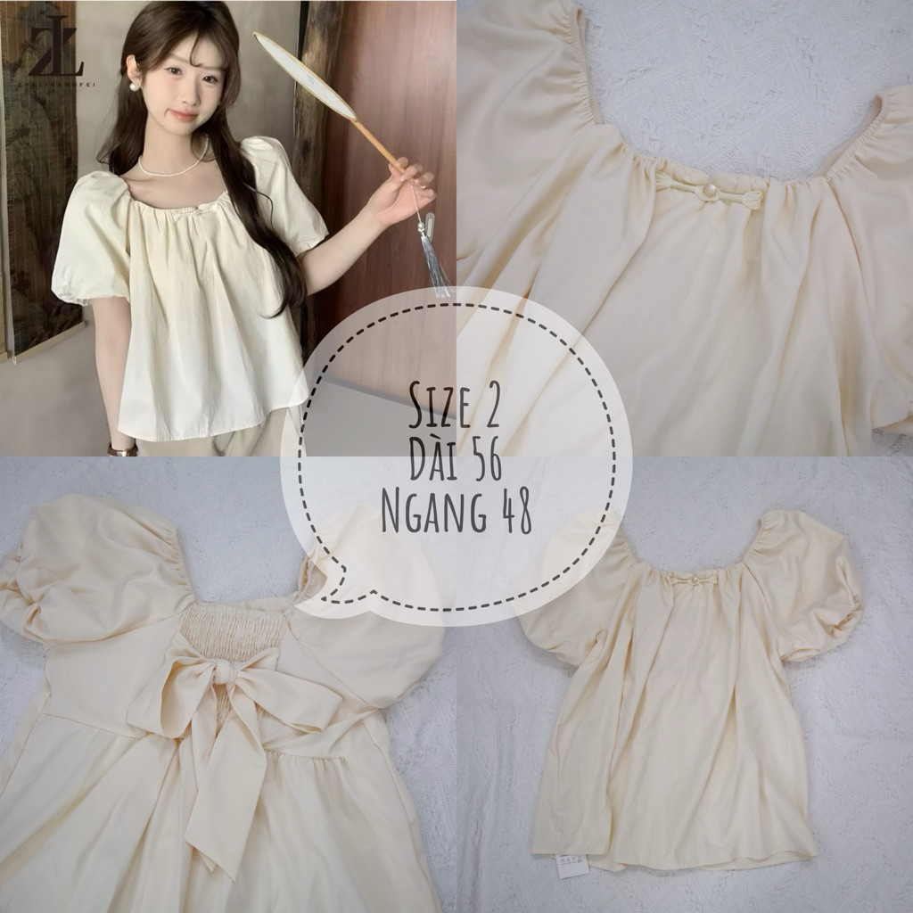 PASS áo kiểu size M new 100% còn tag (số đo trên ảnh)