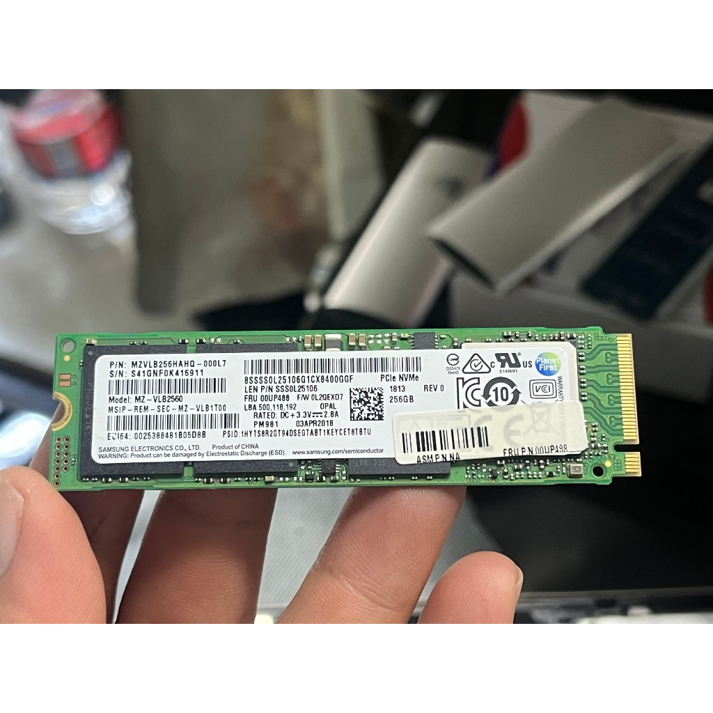 Bán Ổ cứng SSD Samsung PM981 M2.Nvme 256GB Gen3x4 2280 Có DRAM hàng cũ zin theo máy chính hãng