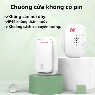 Chuông cửa không dây không dùng pin - Chuông cao cấp nhiều lựa chọn - Chuông cửa chống nước không dây