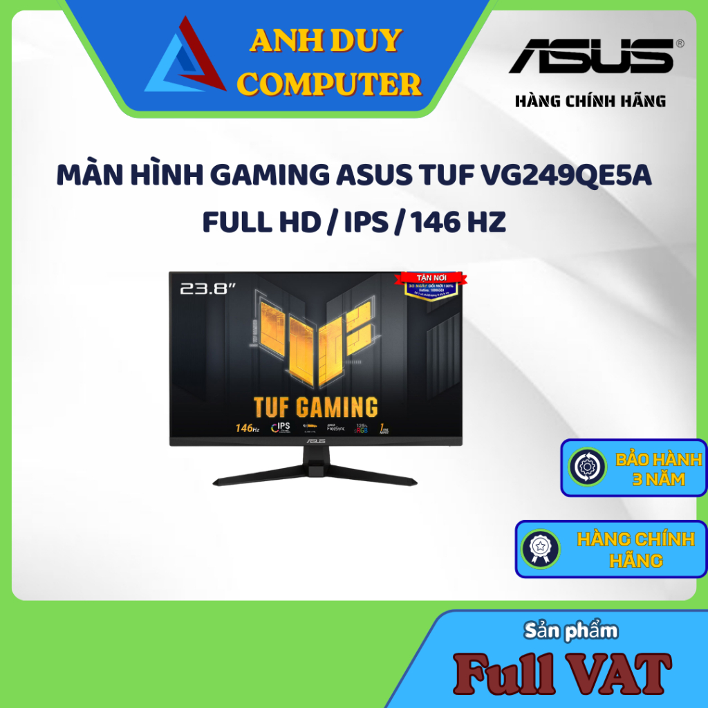 Màn Hình Gaming Asus TUF VG249QE5A Tần Số Quét 146 Hz Chính Hãng Full Vat