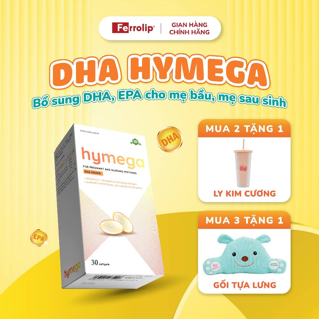 DHA Hymega - Viên uống bổ sung DHA EPA cho mẹ bầu, mẹ sau sinh