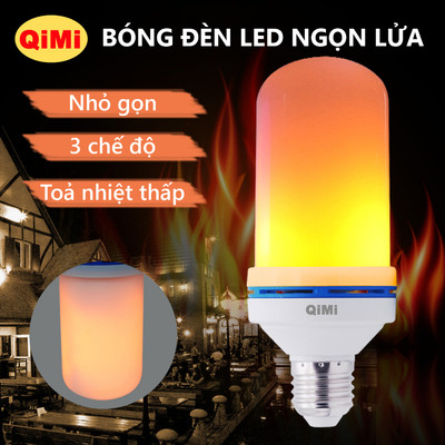 Đèn Mô Phỏng Ngọn Lửa QiMi DL01 - Trang Trí Sự Kiện, Cửa Hàng, Quán Cafe, Tiết Kiệm Điện, Nhỏ Gọn