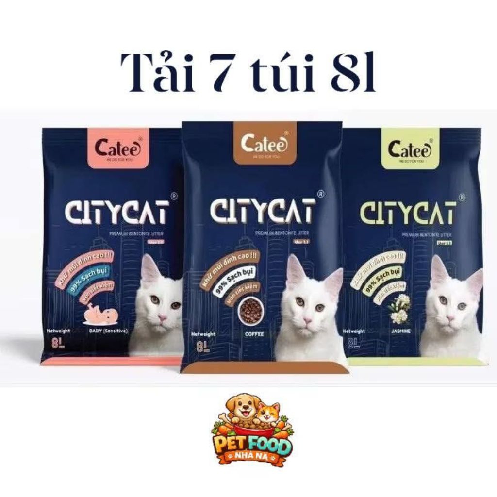 TẢI 7 BAO CÁT CITYCAT 3,7KG 8L