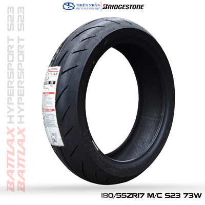 Lốp (Vỏ) Xe Moto Bridgestone Battlax Hypersport S23 180/55-17 Chính Hãng Nhật Bản, Không Ruột (TL)