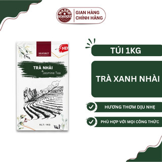 Trà Nhài Maxko (Túi 1Kg) - Hương Thơm Ngát Vị Thanh Nhẹ, Tiện Lợi Pha Chế