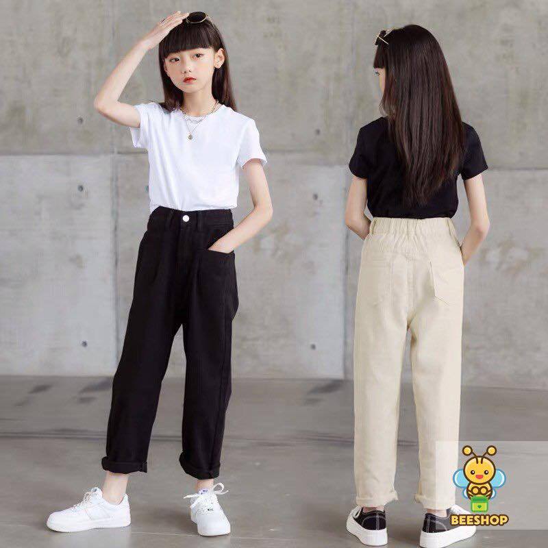 Quần baggy kaki thời trang trẻ em BEESHOP D24031