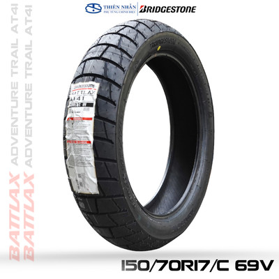 Lốp (Vỏ) Xe Moto Bridgestone Battlax Adventure Trail AT41 150/70-17 Chính Hãng Nhật Bản, Không Ruột (TL)