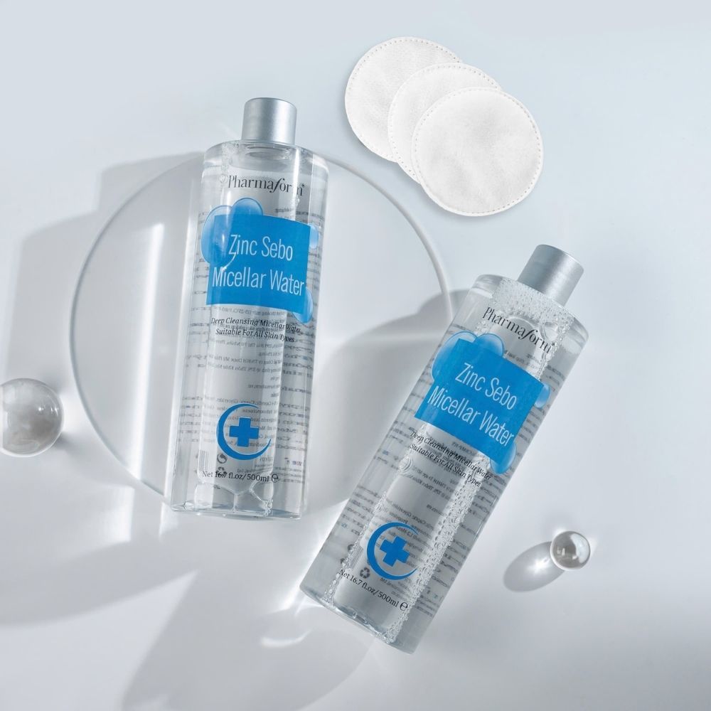 Ảnh 6 của Nước tẩy trang Pharmaform Zinc Sebo Micellar Water dành cho da dầu, da mụn.