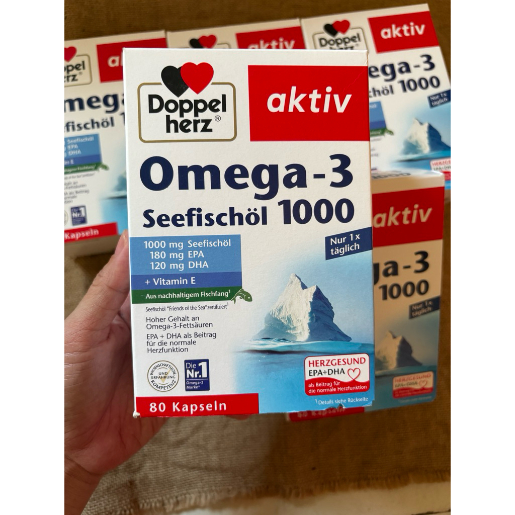 [Hàng Đức] Omega 3 Doppelherz Aktiv