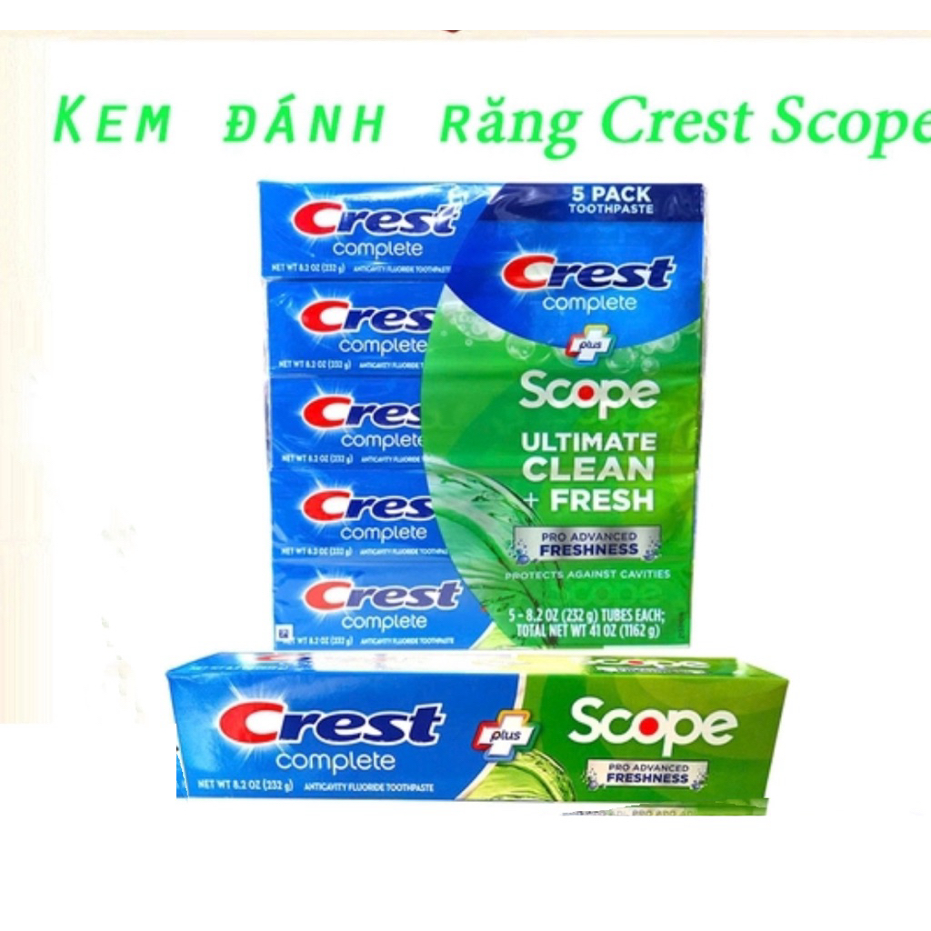 KEM ĐÁNH RĂNG Complete Plus Scope Advanced Freshness 232g