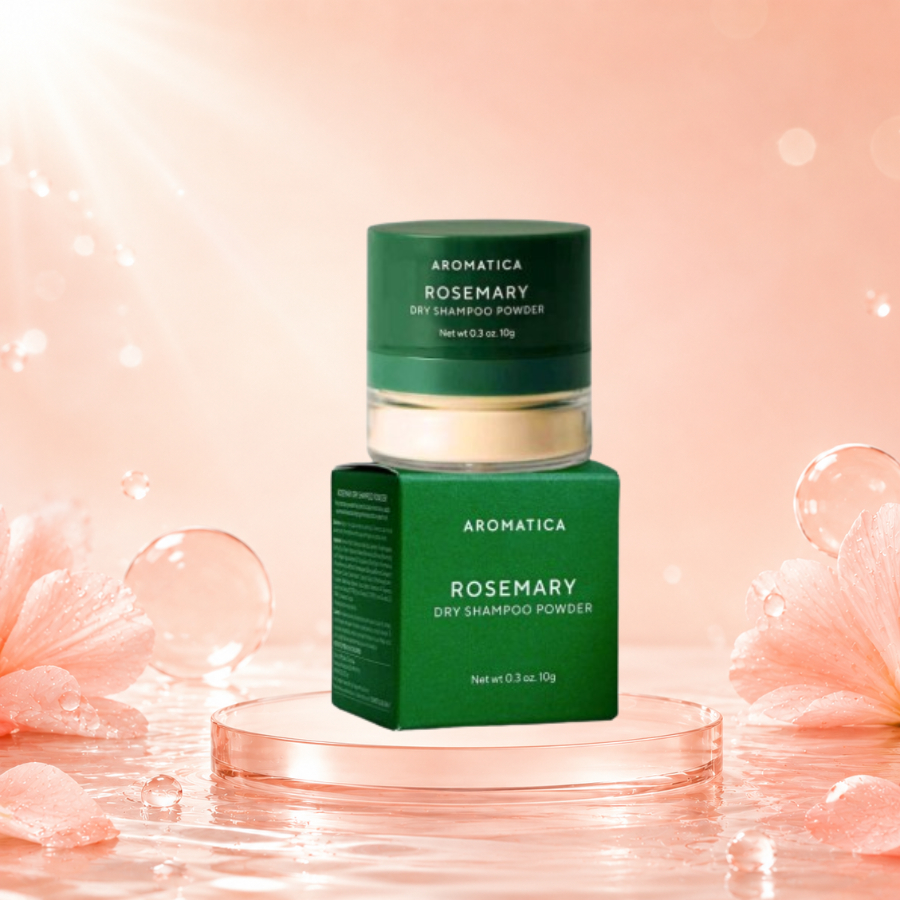 Phấn Gội Khô Hương Thảo Aromatica Rosemary Dry Shampoo Powder 10g