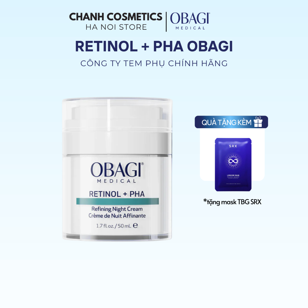 [FULLSIZE + QUÀ] Kem dưỡng Obagi Retinol + PHA Night Cream CHANH COSMETICS