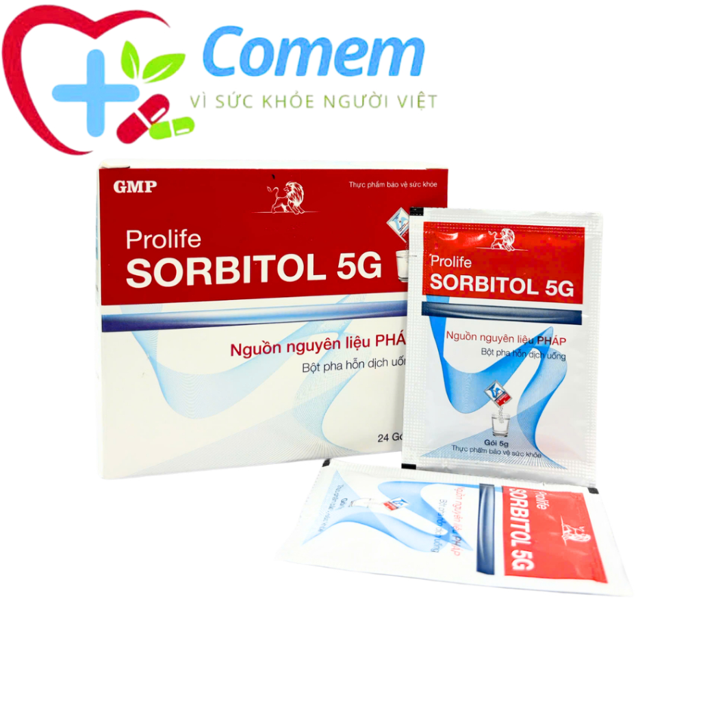 Bột Pha Uống  Prolife Sorbitol 5G Hỗ Trợ Giảm Táo Bón, Cải Thiện Tiêu Hóa – Hộp 24 gói