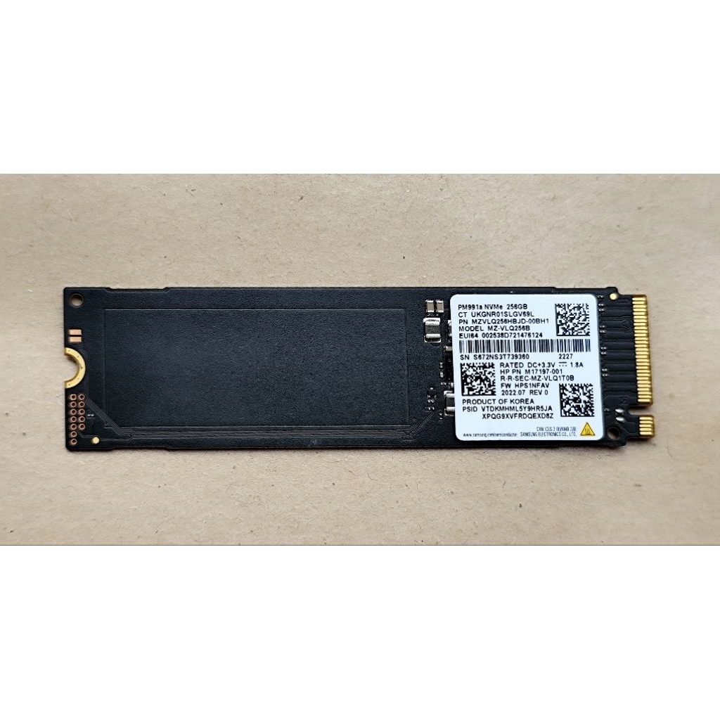 Ổ Cứng SSD SAMSUNG PM991A 256GB M.2 chuẩn 2280 đẹp