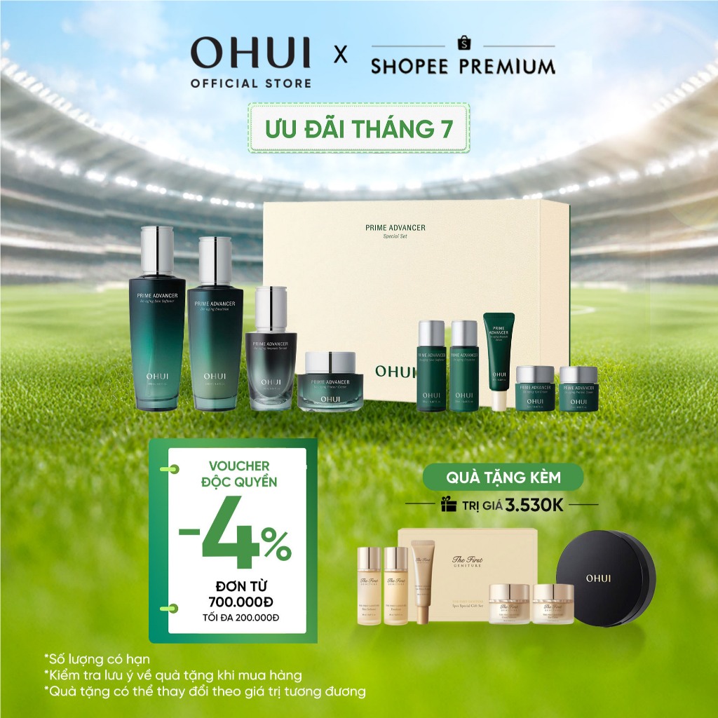 [OHUI Official] Bộ 9 món dưỡng ngăn ngừa lão hóa sớm cao cấp OHUI Prime Advancer De-Aging Special Se