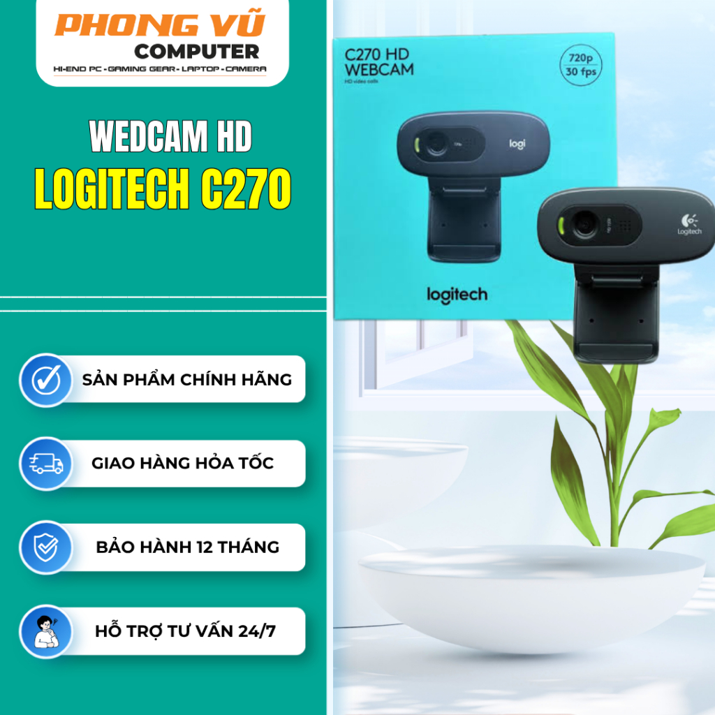 Webcam Logitech HD C270