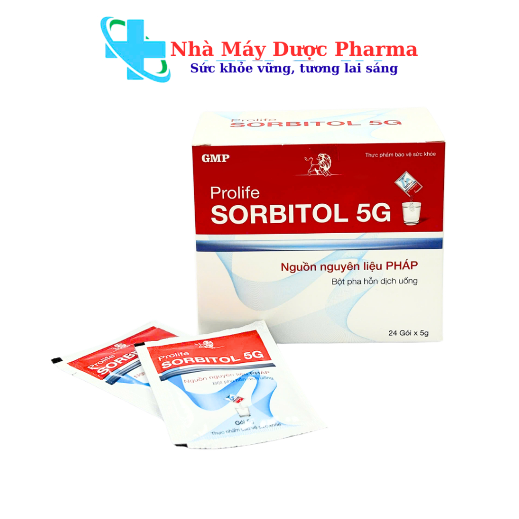 Bột Pha Uống Prolife Sorbitol 5G Hỗ Trợ Giảm Táo Bón, Đầy Hơi, Hỗ Trợ Hệ Tiêu Hóa – Hộp 24 gói
