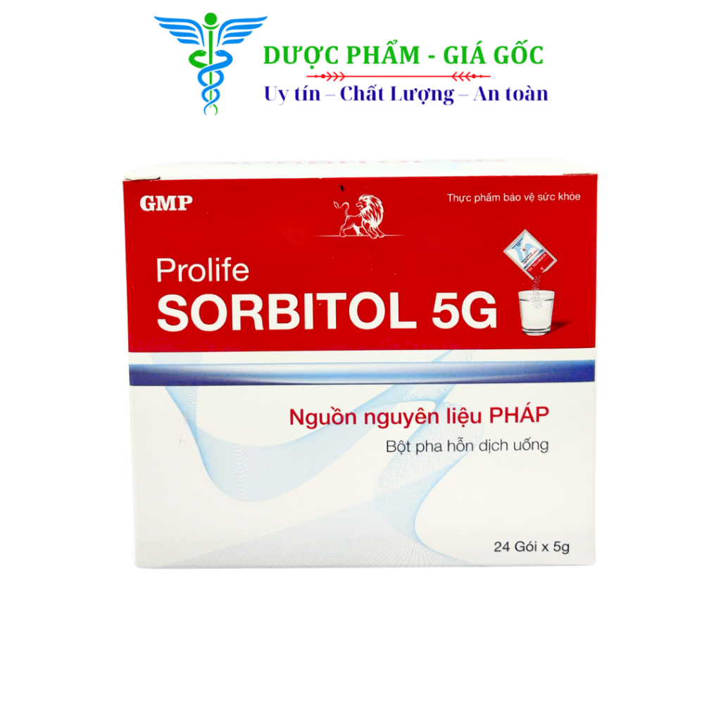 Gói Pha Uống Prolife Sorbitol 5G Hỗ Trợ Giảm Đầy Bụng, Khó Tiêu – Hộp 24 gói x 5g