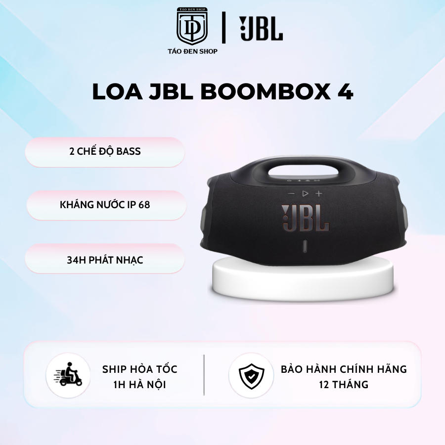Loa Bluetooth JBL Boombox 4 - Chính Hãng PGI - Bảo Hành 12 Tháng, Giá Cực Tốt