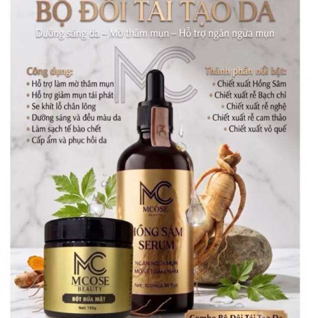 [ MCSKIN ] HỒNG SÂM TÁI TẠO DA SALE Ạ