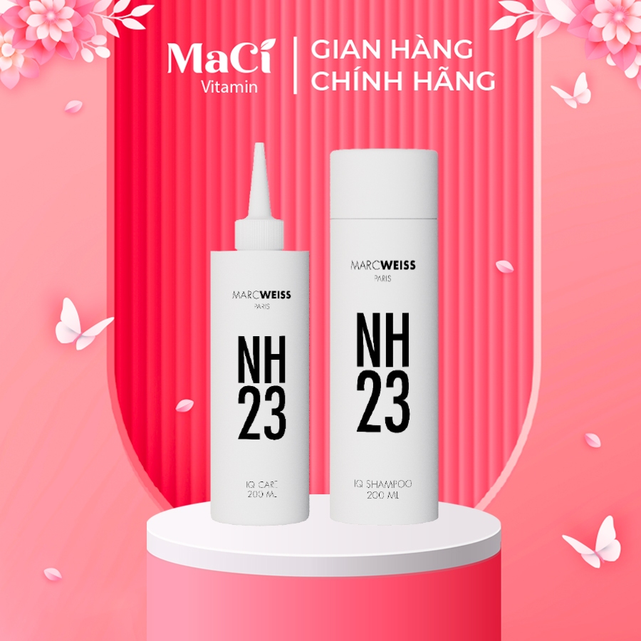 Bộ Dầu gội và Nước thần treatment NH23 IQ REPAIR KIT 200ml Phục Hồi Tóc Hư Tổn