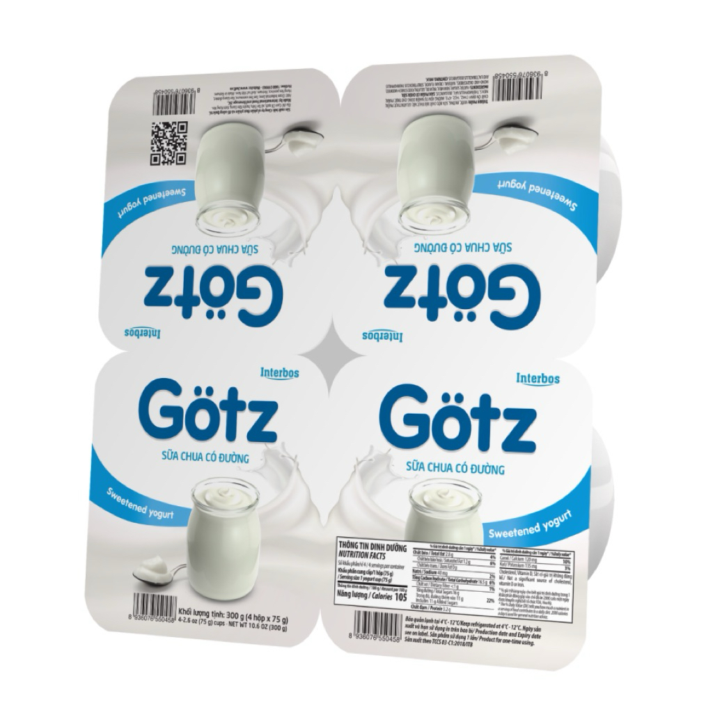 SỮA CHUA ĂN GOTZ CÓ ĐƯỜNG 75G