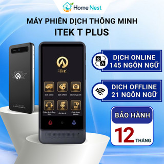 Máy phiên dịch ITEK T PLUS hỗ trợ dịch không cần mạng 32 ngôn ngữ, dịch hội nhóm, dịch ảnh, tích hợp AI mới nhất