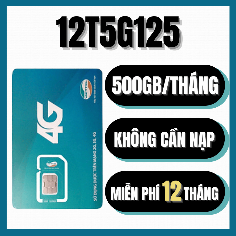 IM VIETTEL 12 THÁNG DATA KHỦNG DÙNG DÀI, TIỆN LỢI | 5GB/NGÀY – 500GB/THÁNG | 12T5G125 12MXH80Y