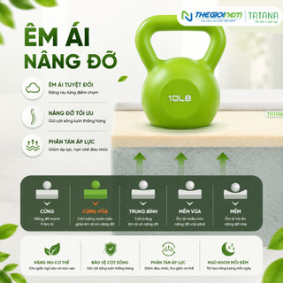 Nệm Cao Su Bông Đa Tầng Tatana Gấp 3, ThiếtKế TiệnDụng, ÁoNệm Làm Mát KếtHợp Lớp Cao Su Mền Mại ÊmÁi