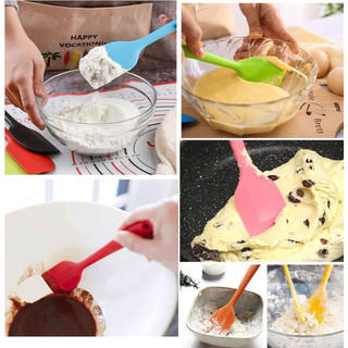 Dụng Cụ Xẻng Trộn Cán Silicon MS1276 - Spatula Phới Trộn Bột, Phới Dẹt Chiên Rán