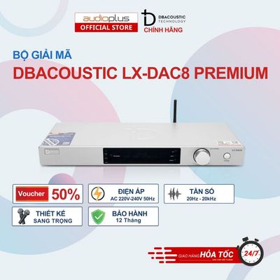 Bộ giải mã DBAcoustic LX-DAC8 PREMIUM - Bluetooth, optical - Hiệu chỉnh bass, mid, treble - BH12T
