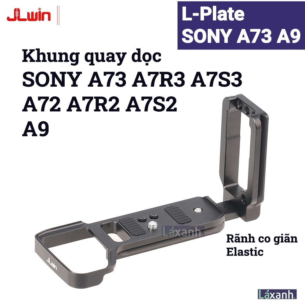Sony A73 A7R3 A9i A72 A7R2 JLWin | L-plate Khung quay dọc bảo vệ bracket đế thép handcase hand grip 