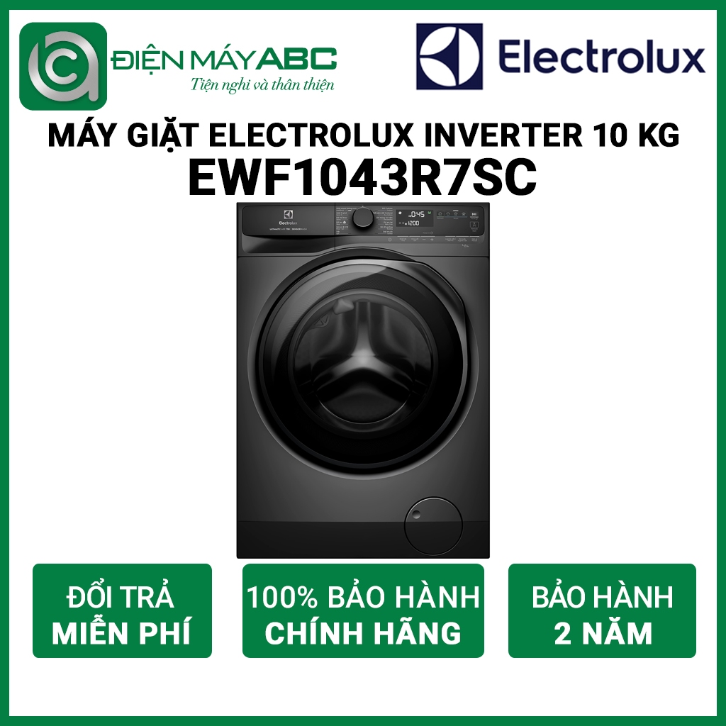EWF1043R7SC - Máy giặt Electrolux Inverter 10 kg EWF1043R7SC màu xám đen