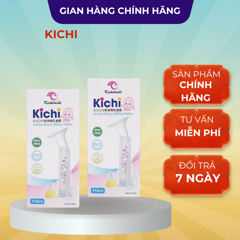 Dụng cụ hút sữa xi lanh xilanh cầm tay cho mẹ 100ml KICHILACHI KICHI