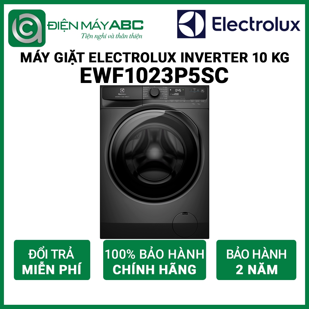 EWF1023P5SC - Máy giặt Electrolux Inverter 10 kg EWF1023P5SC màu xám đen