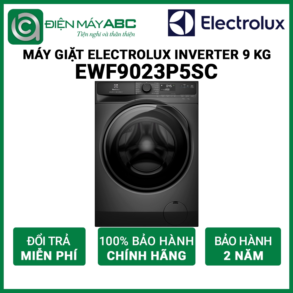 EWF9023P5SC - Máy giặt Electrolux Inverter 9 kg EWF9023P5SC màu xám đen