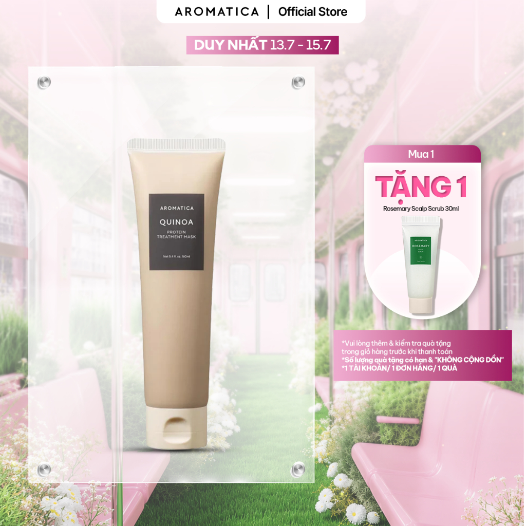 Mặt nạ dưỡng tóc Aromatica Quinoa Protein Treatment Mask 160ml