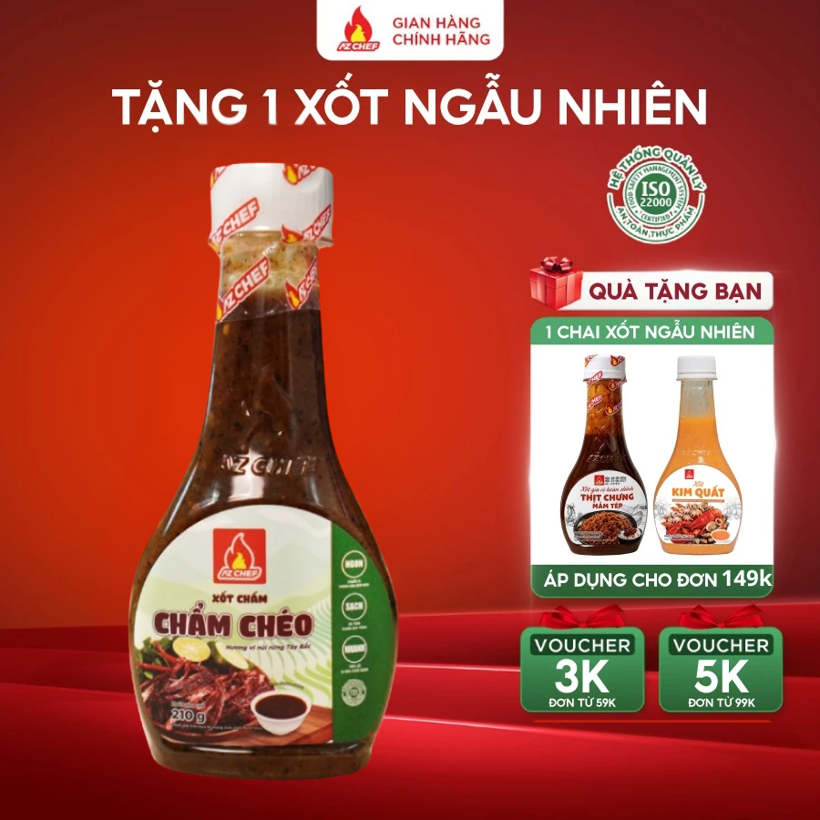 Xốt Chấm Chẩm Chéo  AZ Chef 210g - Hương Vị Núi Rừng Tây Bắc
