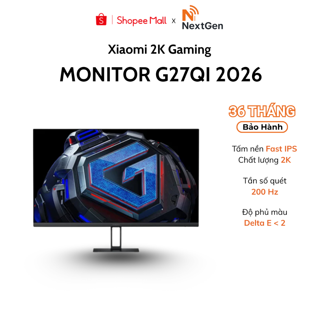 Xiaomi 2K Gaming Monitor G27Qi - Bảo hành 36 Tháng chính hãng