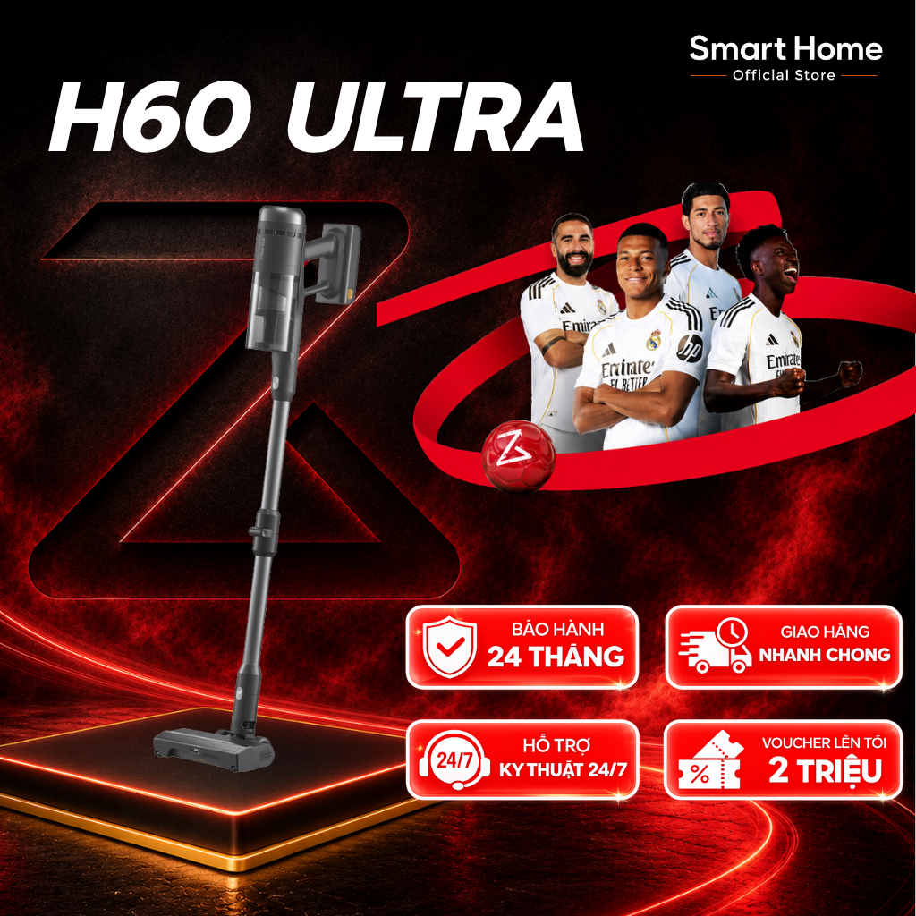 Roborock H60 Ultra/ H60 Máy hút bụi cầm tay không dây | Lực hút 210AW