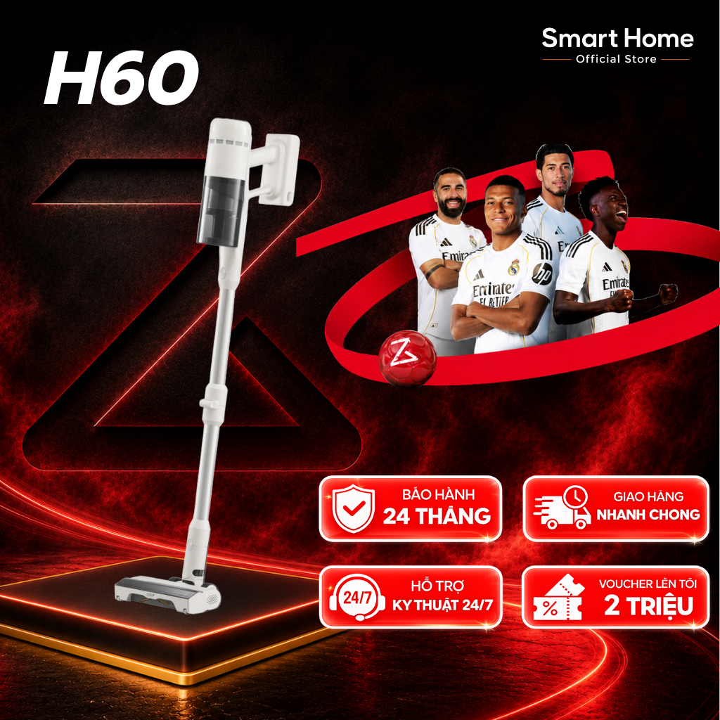 Roborock H60/ H60 Ultra Máy hút bụi cầm tay không dây | Lực hút 115AW