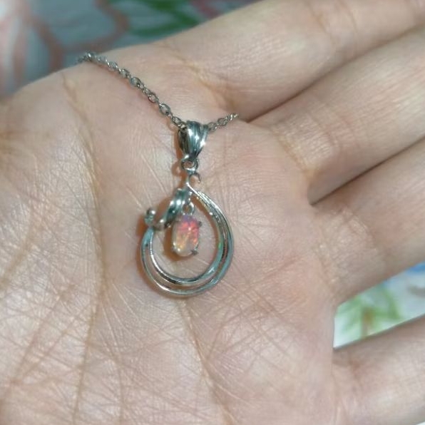 Dây chuyền đá Opal si tuyển nhật
